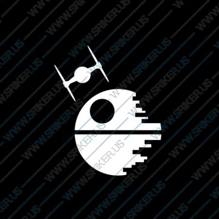Фамилен стикер за кола Star Wars Death Star