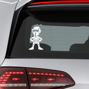 Фамилен стикер за кола Star Wars trooper без оръжие