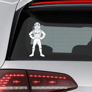 Фамилен стикер за кола Star Wars Pilot