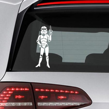 Фамилен стикер за кола Star Wars Clone