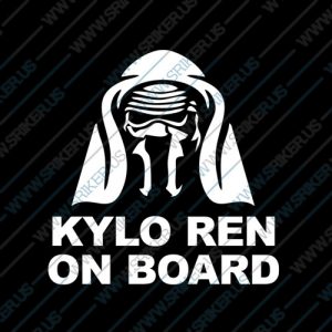 Фамилен стикер за кола Star Wars Kylo Ren on Board