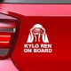Фамилен стикер за кола Star Wars Kylo Ren on Board
